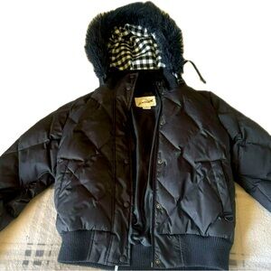 Beautiful puffy black winter jacket